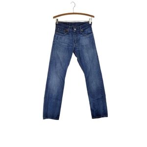 Levis mens 28x32 medium dark blue wash 514 straight fit cotton denim jeans